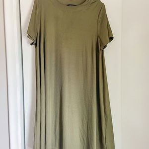 Army Green Swing Dress